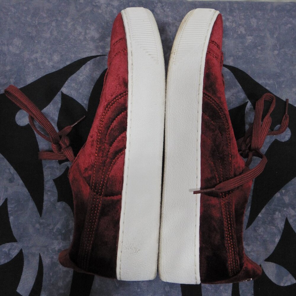 Red Velvet Puma Platform Sneakers - Picture 11 of 13